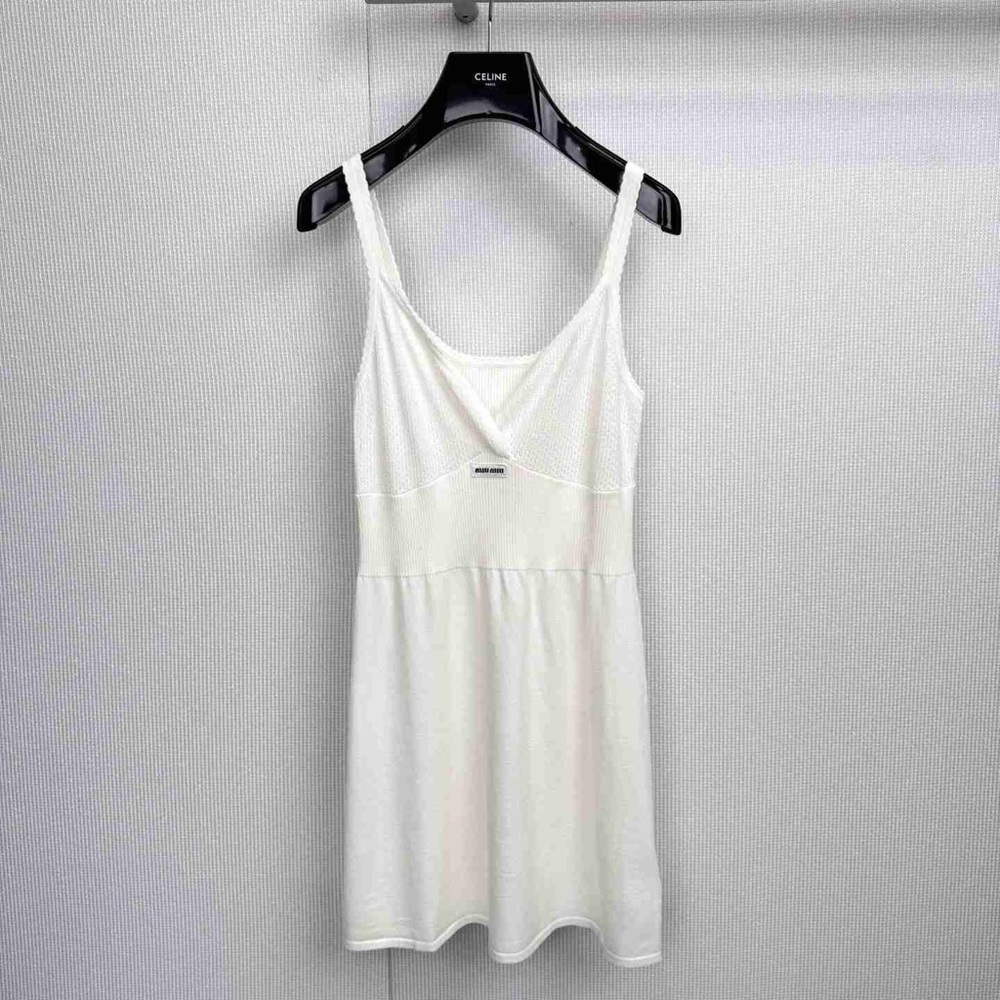 Miu Miu Cream Mini Skirt